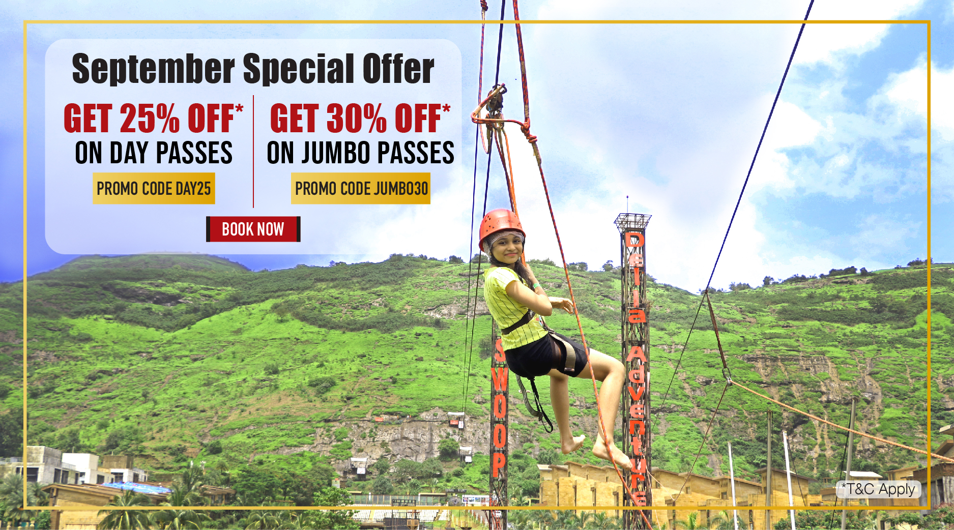 Book Now for Exciting Della Adventure Park Packages for Individual